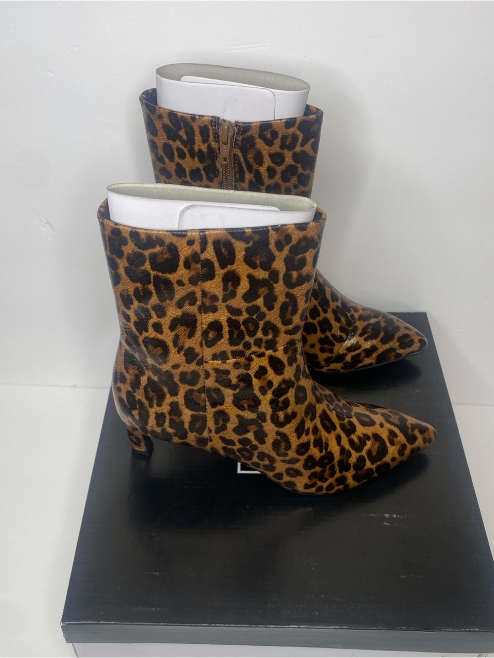 Dolce Vita Gradie Leopard Ankle Boots Size 6.5